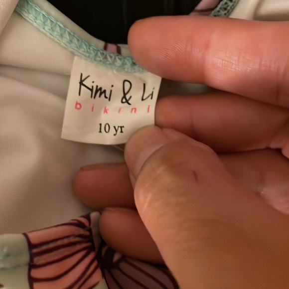 Kimi & Li Bikini size 10 yr old floral swimsuit - Picture 3 of 4